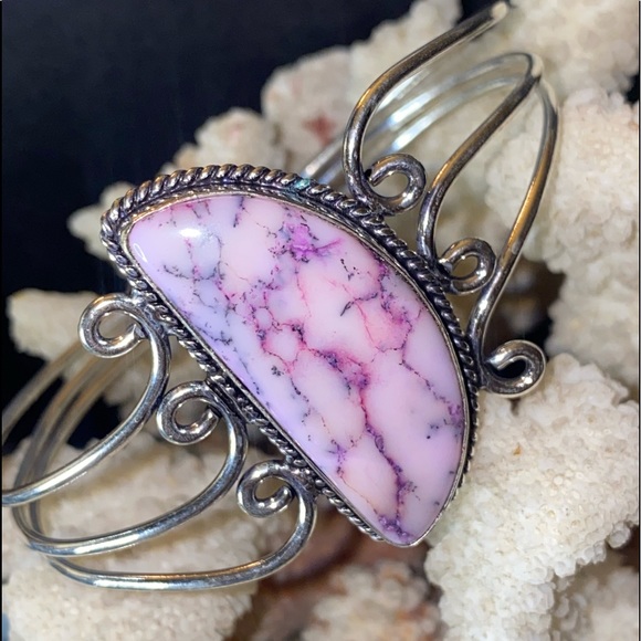 Jewelry - Dendritic Opal natural gemstone vintage bracelet